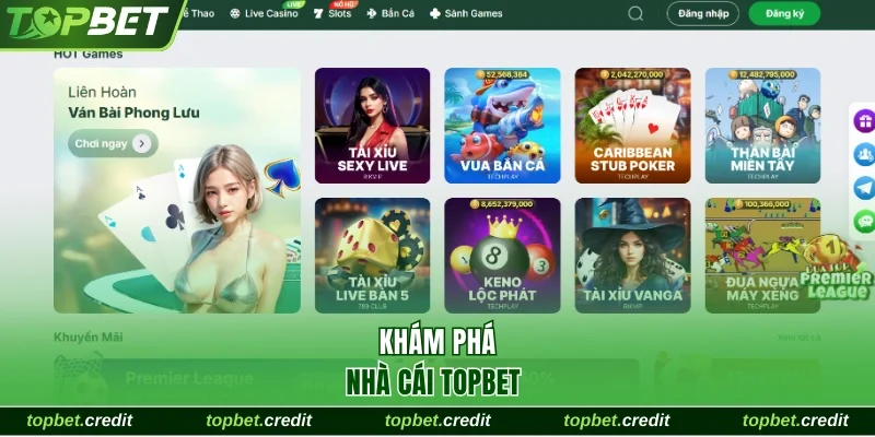 Khám phá nhà cái Topbet